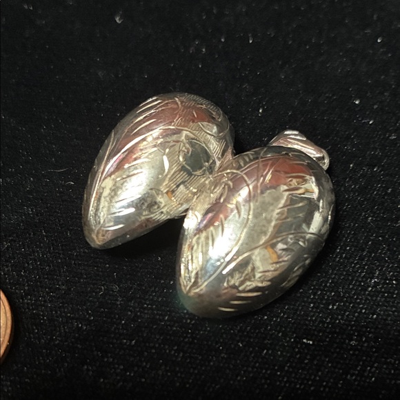 Vintage rare sterling silver egg locket - Picture 8 of 16
